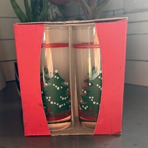 New Waechterbach Festive Christmas Tree Glasses Set of 4